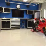 Custom heavy-duty garage cabinets for space-saving home organization