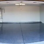 Seamless custom flake pattern polyaspartic floor coating showroom finish